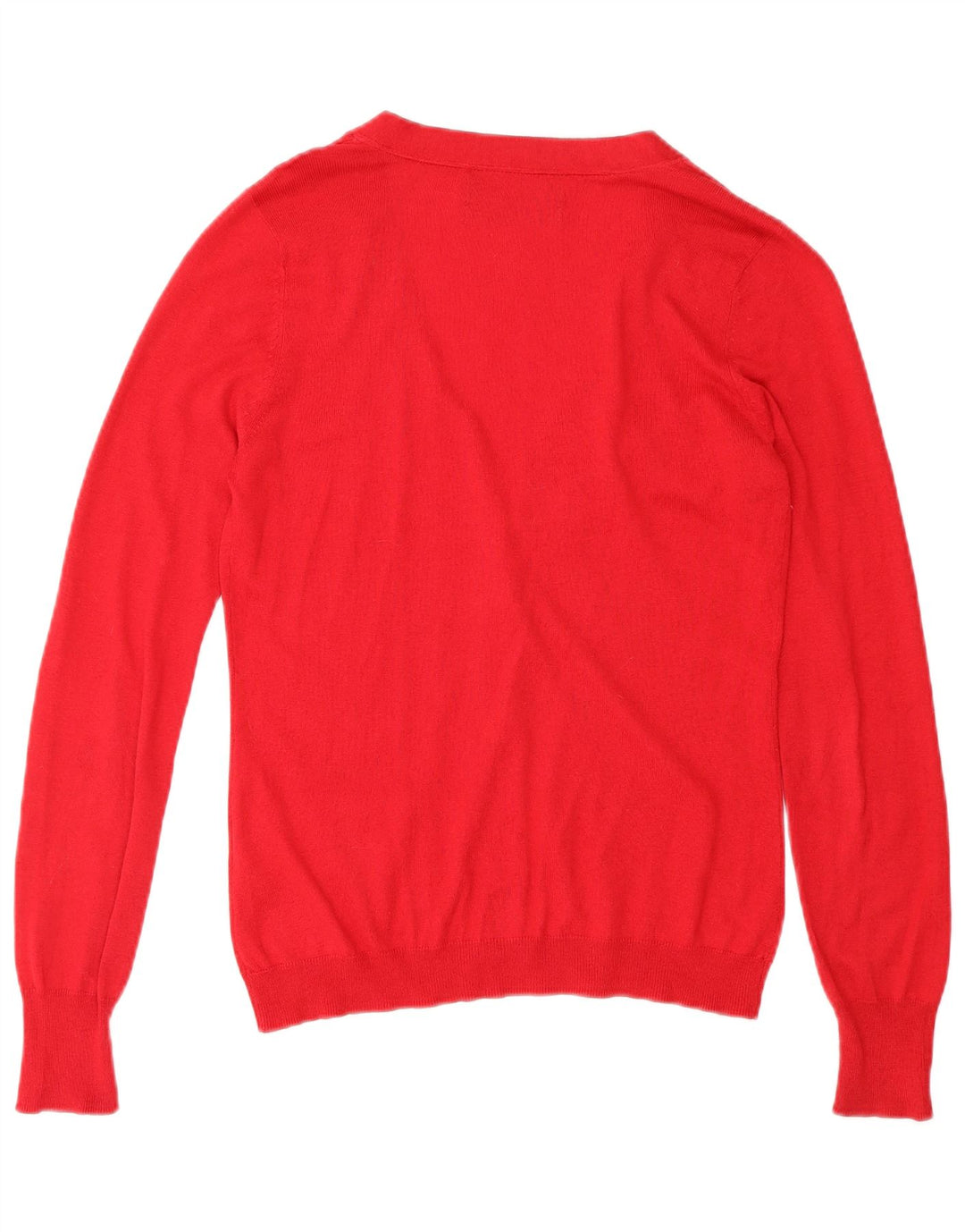 Zara Damen-Cardigan-Pullover UK 10 Kleine rote Seide
