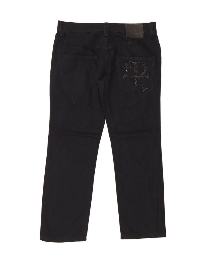 RICHMOND Mens Straight Jeans W36 L31 Navy Blue Cotton Vintage Richmond and Second-Hand Richmond from Messina Hembry 