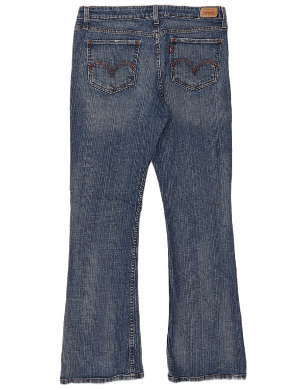 Levi's Damen 518 Super Low Bootcut Jeans US 13 XL W34 L31 Blaue Baumwolle