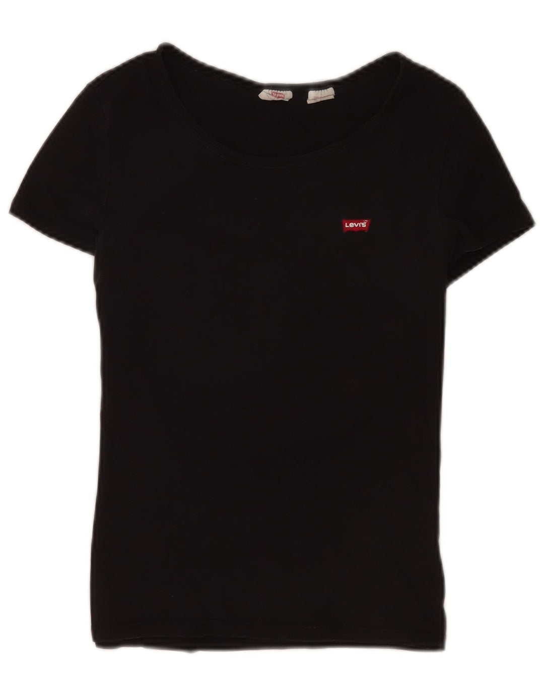 Levi's Damen T-Shirt Top UK 12 Medium Schwarz