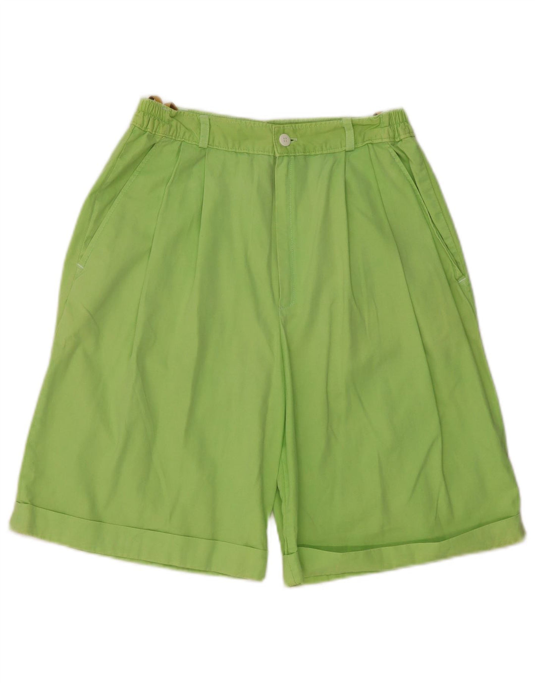 C & A Damen-Chinoshorts mit hoher Taille und Pegged-Chino-Shorts, EU 40, Mittel W26, grüne Baumwolle