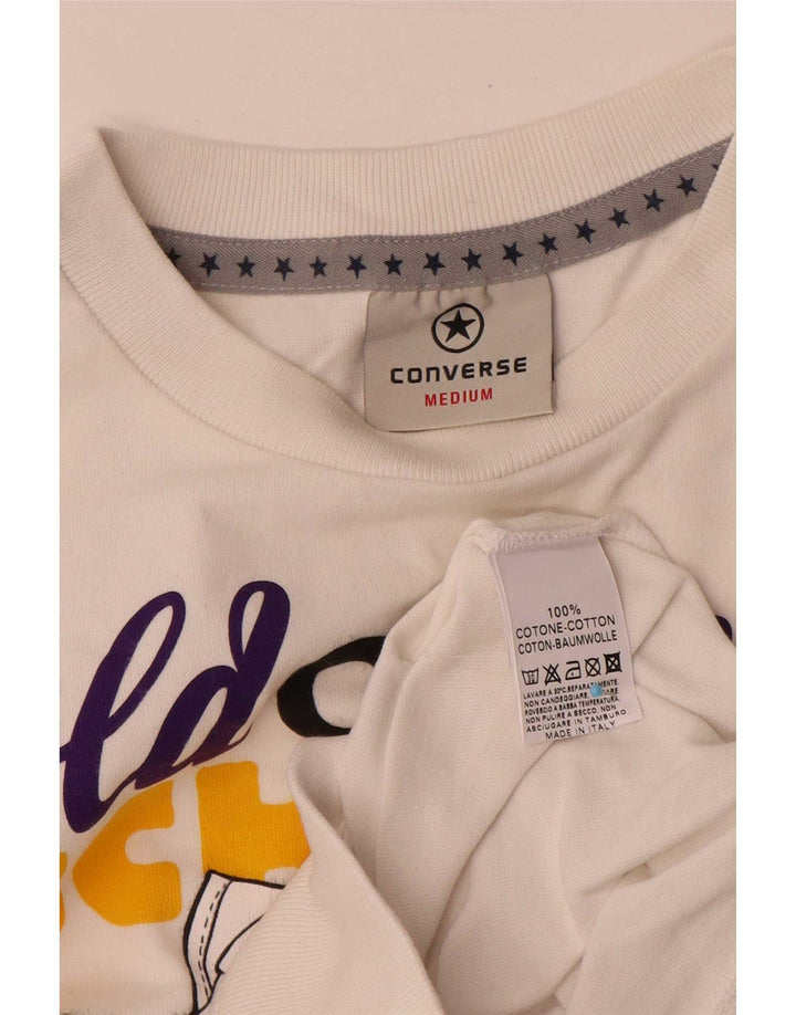 Converse Herren-Sweatshirt mit Grafik, mittelweiße Baumwolle