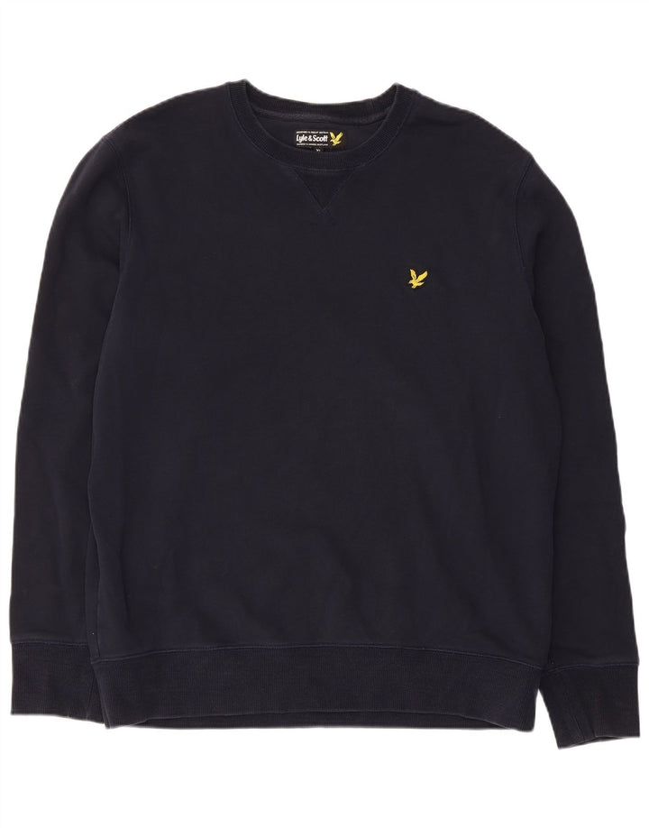 Lyle & Scott Herren Sweatshirt Pullover XL Marineblau Baumwolle