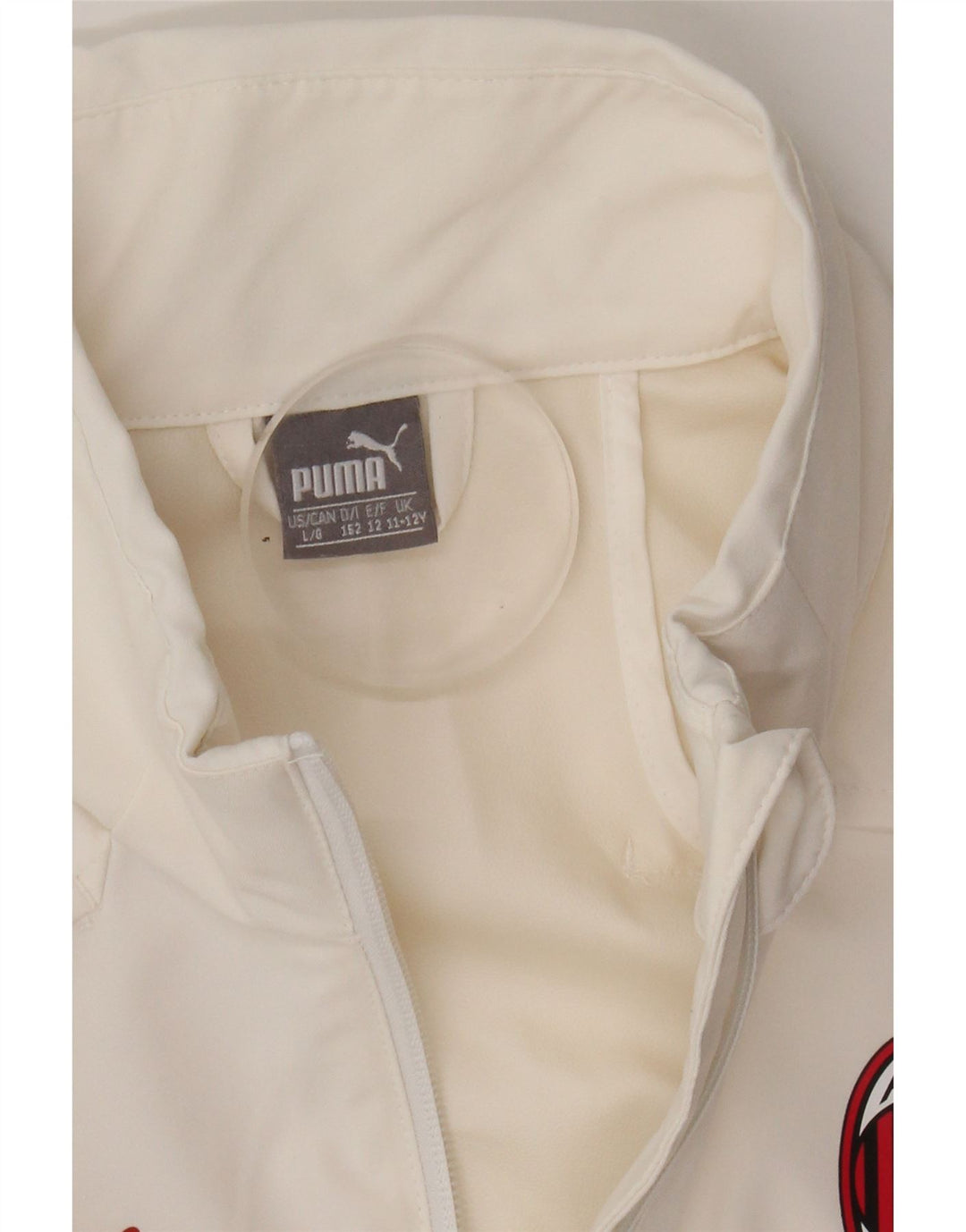 PUMA Boys AC Milan Graphic Tracksuit Top Jacket 11-12 Years White