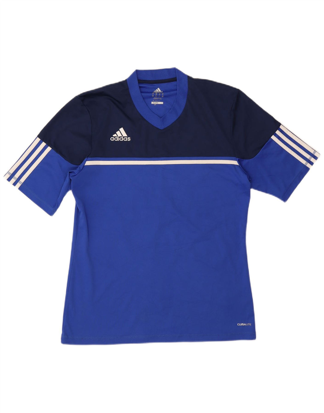 Adidas Herren Marco Graphic T-Shirt Top Mittelblaues Colourblock-Polyester