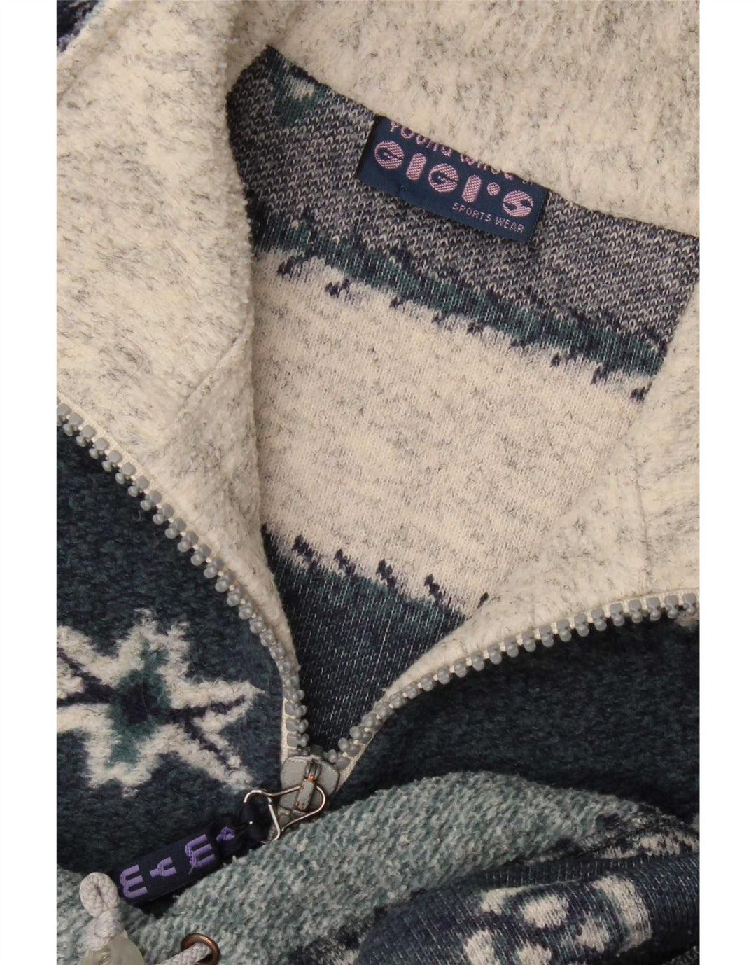Gigi's Herren-Pullover mit Reißverschluss am Hals, 2XL, mehrfarbig, Fair Isle