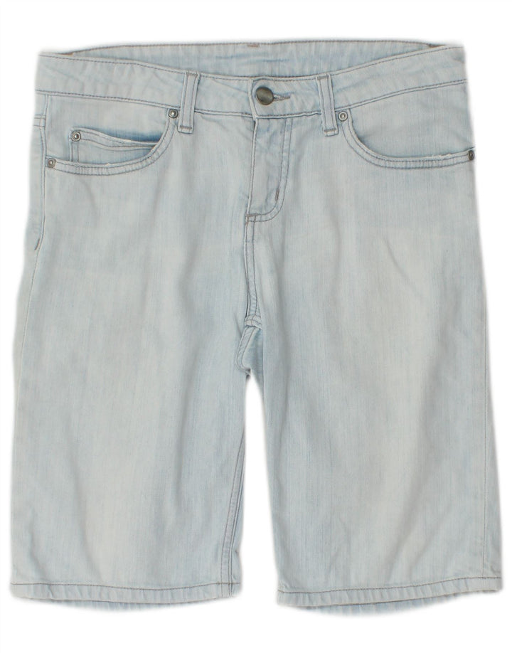 CARHARTT Damen Bermuda-Jeansshorts W27 Small Blaue Baumwolle