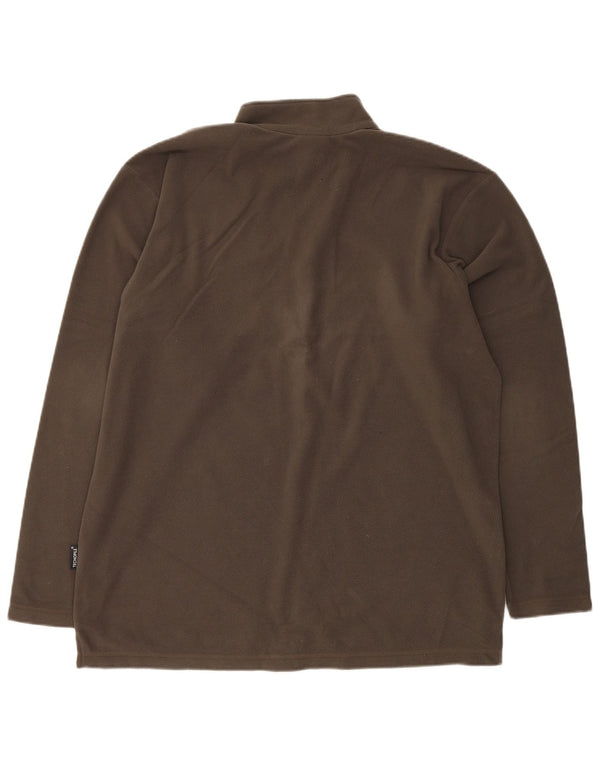 JACK WOLFSKIN Herren-Fleecepullover mit Reißverschluss, UK 44, XL, Khaki, Polyester