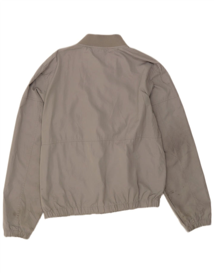 Marks & Spencer Herren Bomberjacke UK 40 Large Grau Polyester