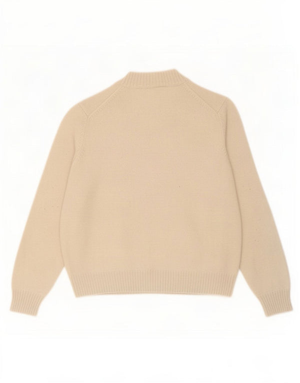 Barbour Rollkragenpullover für Damen, UK 14, Größe L, Beige, Merinowolle