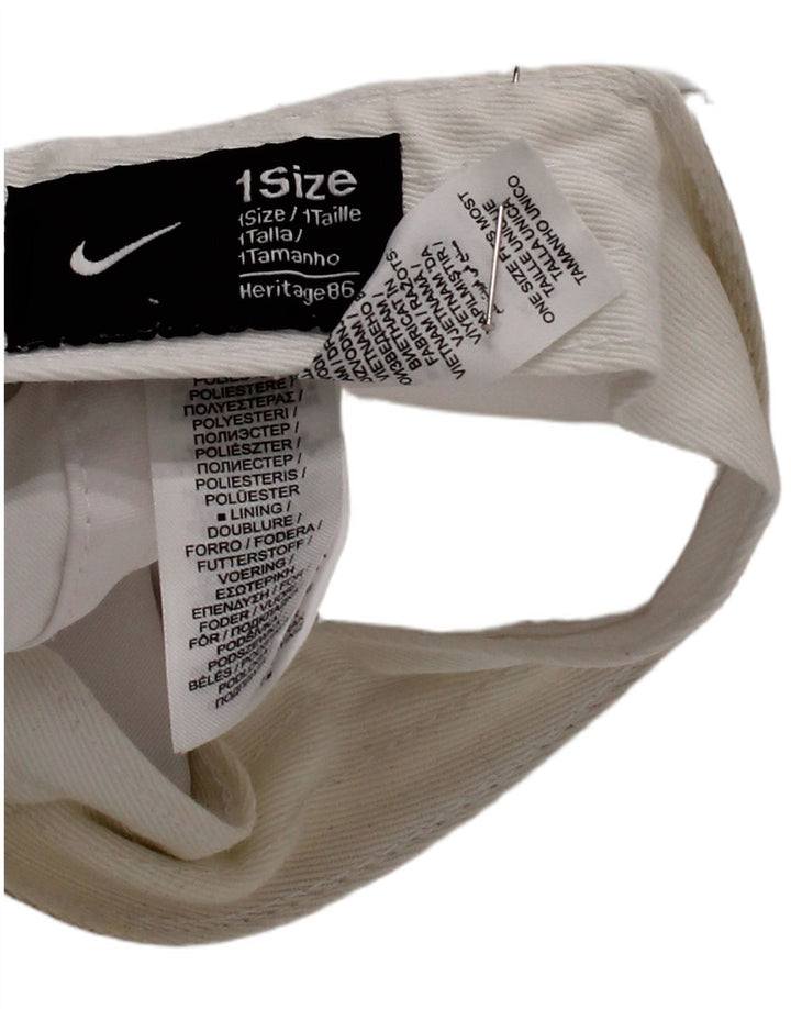 Nike Herren Heritage Baseball Cap, Einheitsgröße, weißes Polyester