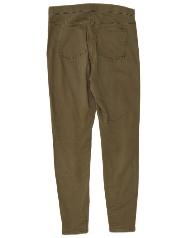 Marks & Spencer Damen Jegging Jeans UK 14 Large W32 L30 Khaki Baumwolle