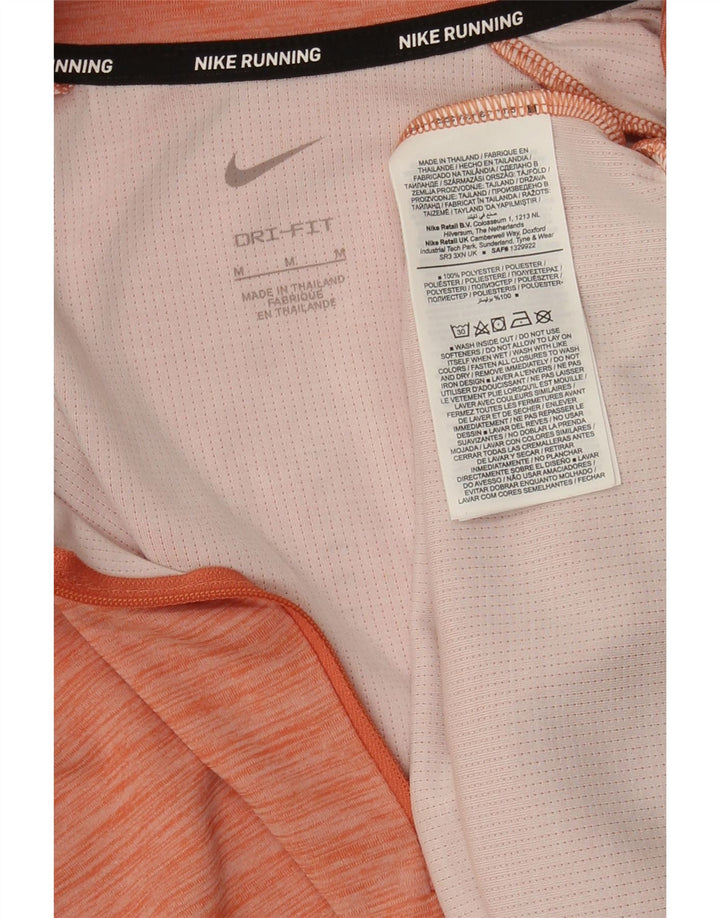 Nike Damen Dri Fit Pullover-Trainingsanzugoberteil mit Reißverschluss, UK 14, Mittelorange