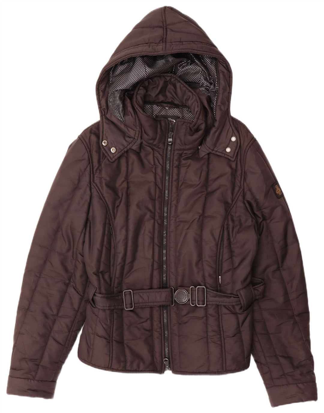 REFRIGIWEAR Damen Sixty Spa Wattierte Jacke mit Kapuze IT 50 XL Braun