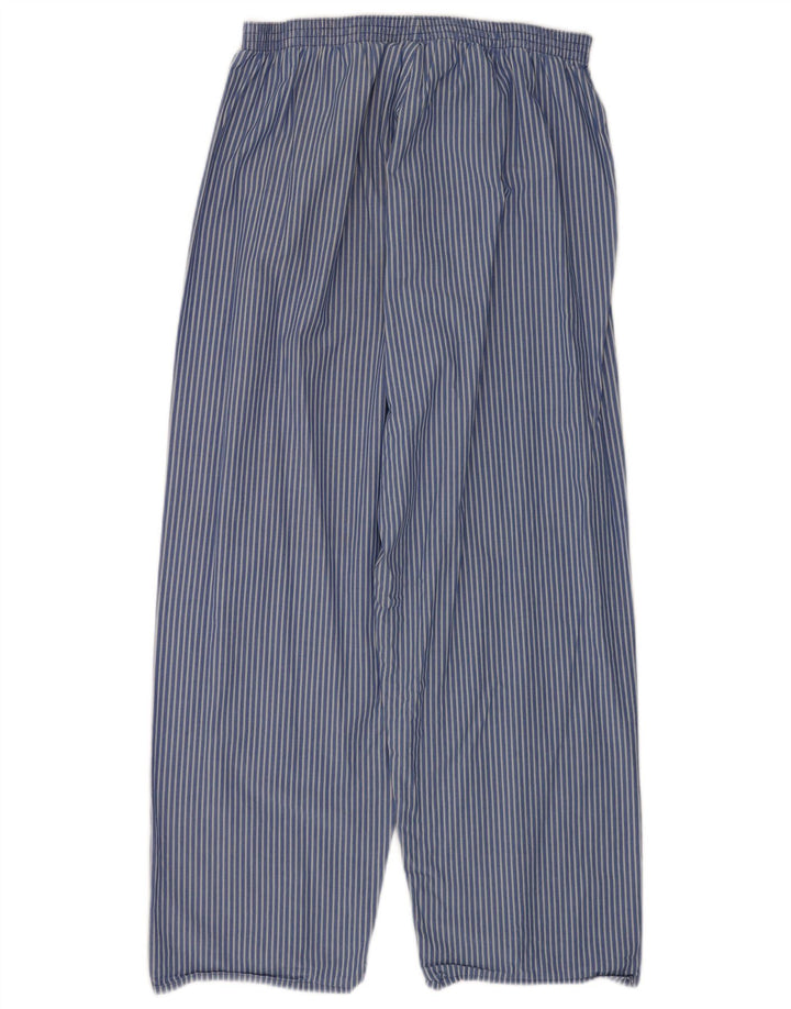 Marks & Spencer Herren-Freizeithose, Größe M, W33, L26, blaue Nadelstreifen