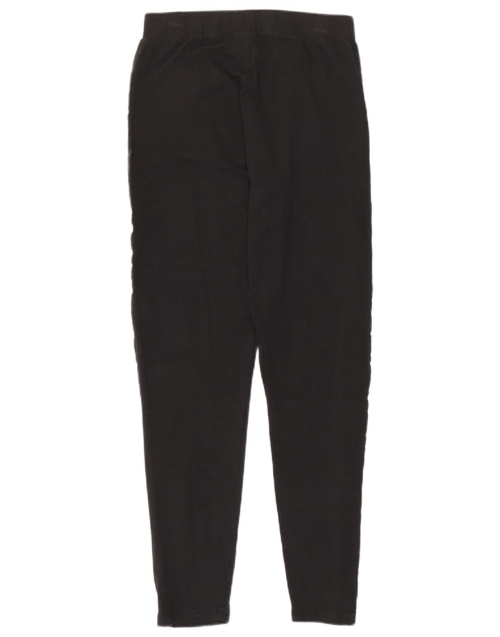 Umbro Damen Leggings UK 14 Large Schwarz Colourblock Baumwolle