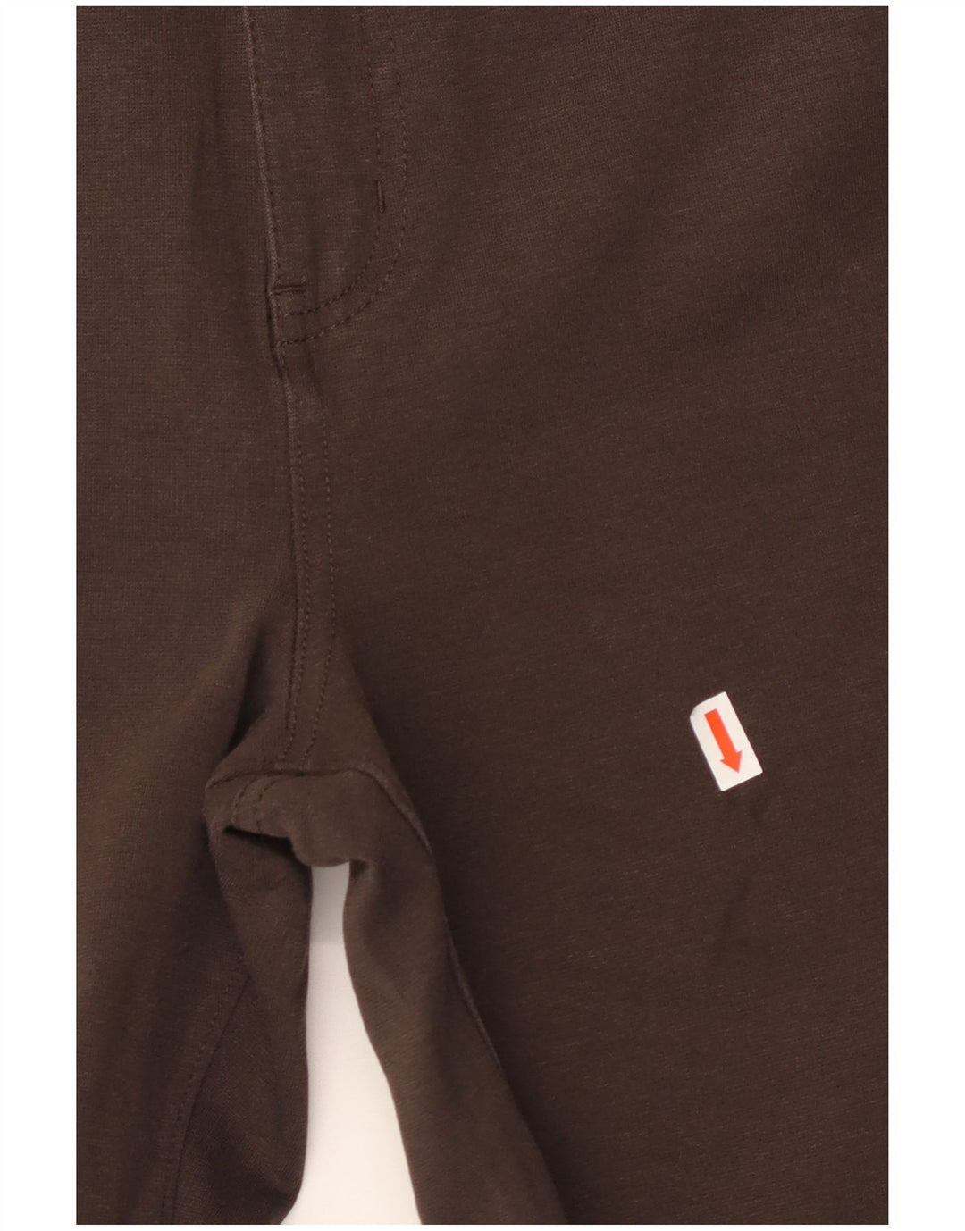 CALVIN KLEIN Damen Gerade Freizeithose US 14 XL W36 L27 Braune Baumwolle