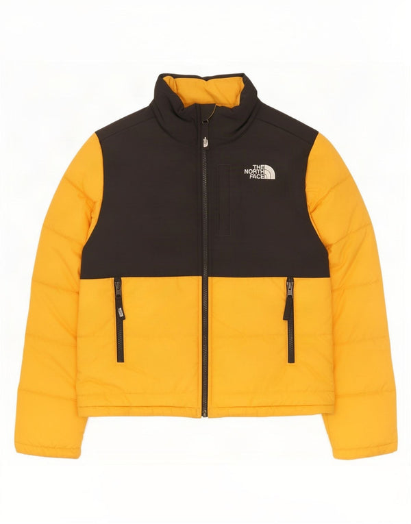 Wattierte Jacke für Jungen von The North Face, 11–12 Jahre, Größe L, Gelb, Farbblock