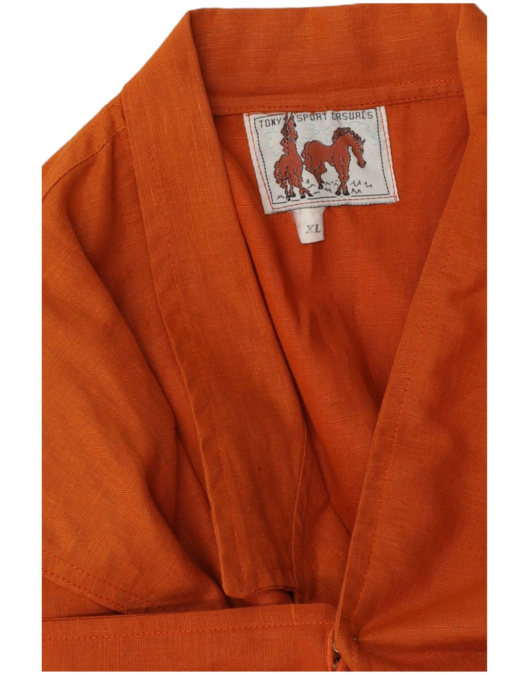Vintage Damen 1 Knopf Blazer Jacke UK 18 XL Orange