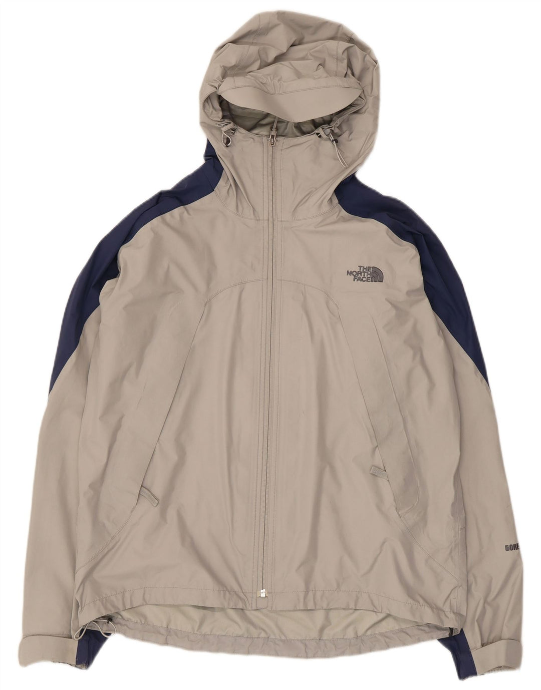 The North Face Herren-Windbreakerjacke mit Kapuze, UK 38, Mittelgrau, Farbblock