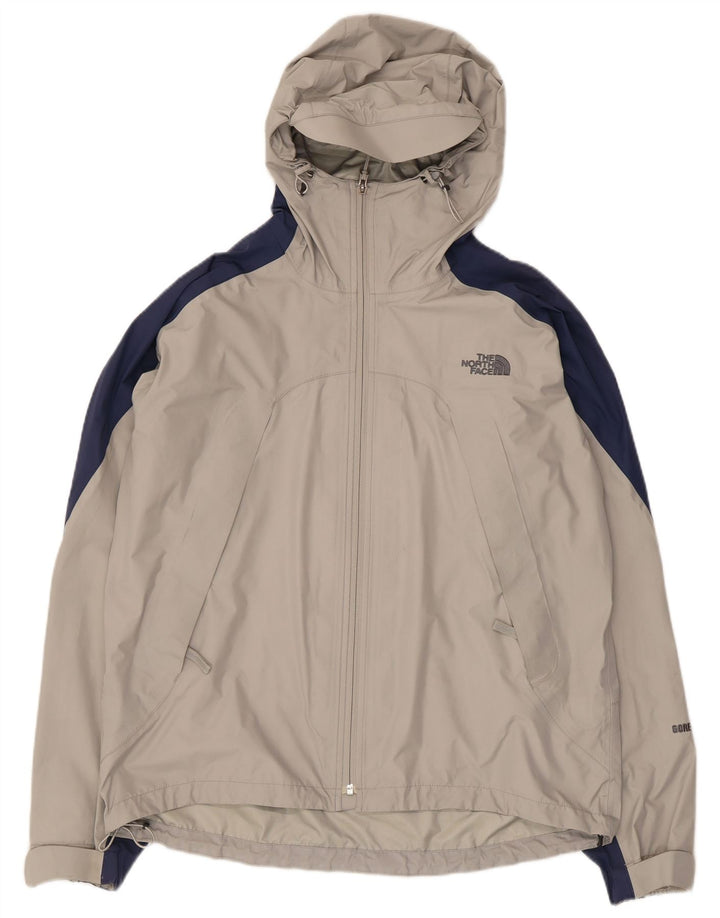 The North Face Herren-Windbreakerjacke mit Kapuze, UK 38, Mittelgrau, Farbblock