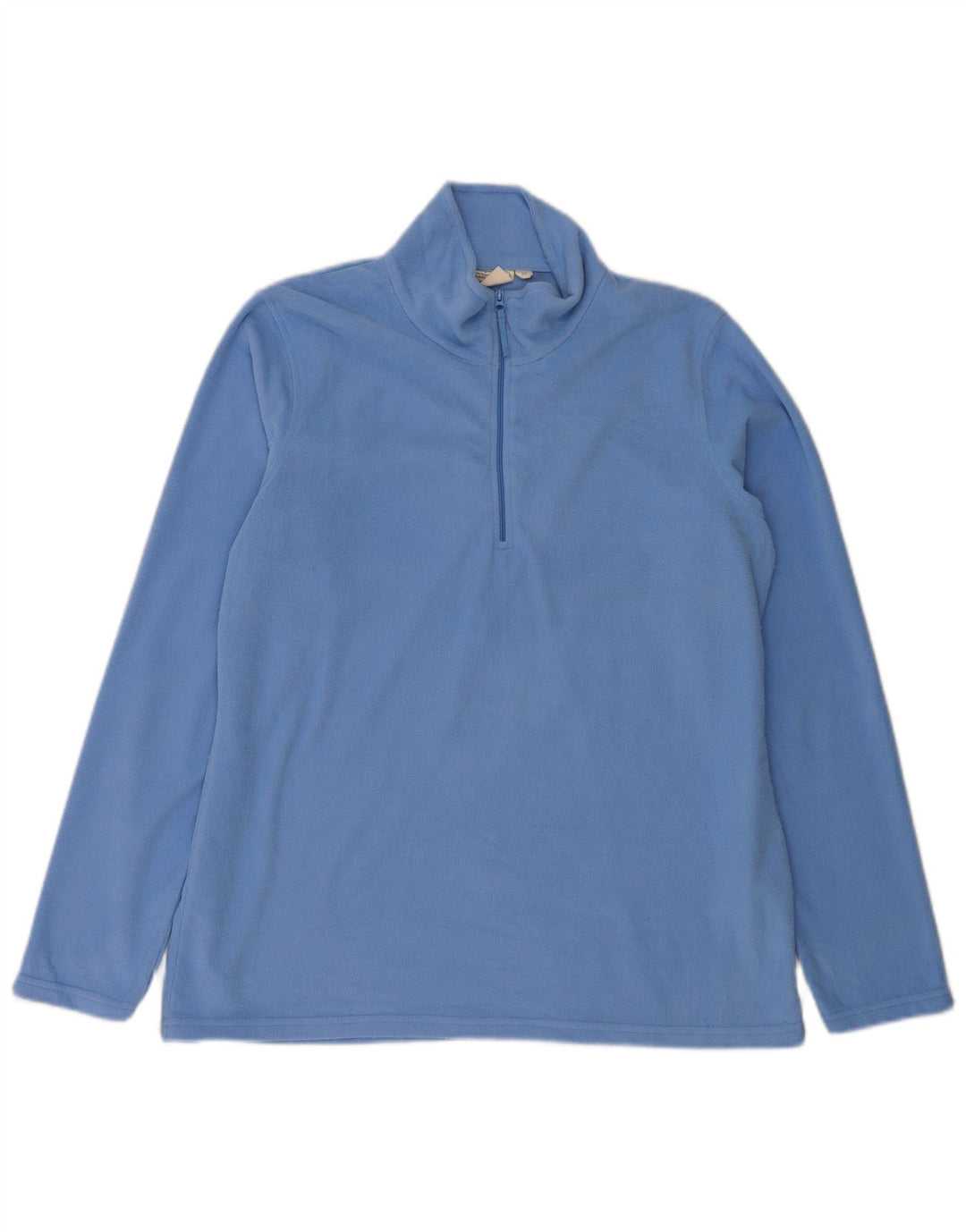 Mountain Warehouse Damen-Fleecepullover mit Reißverschluss am Kragen, UK 16, Größe L, Blau, Polyester