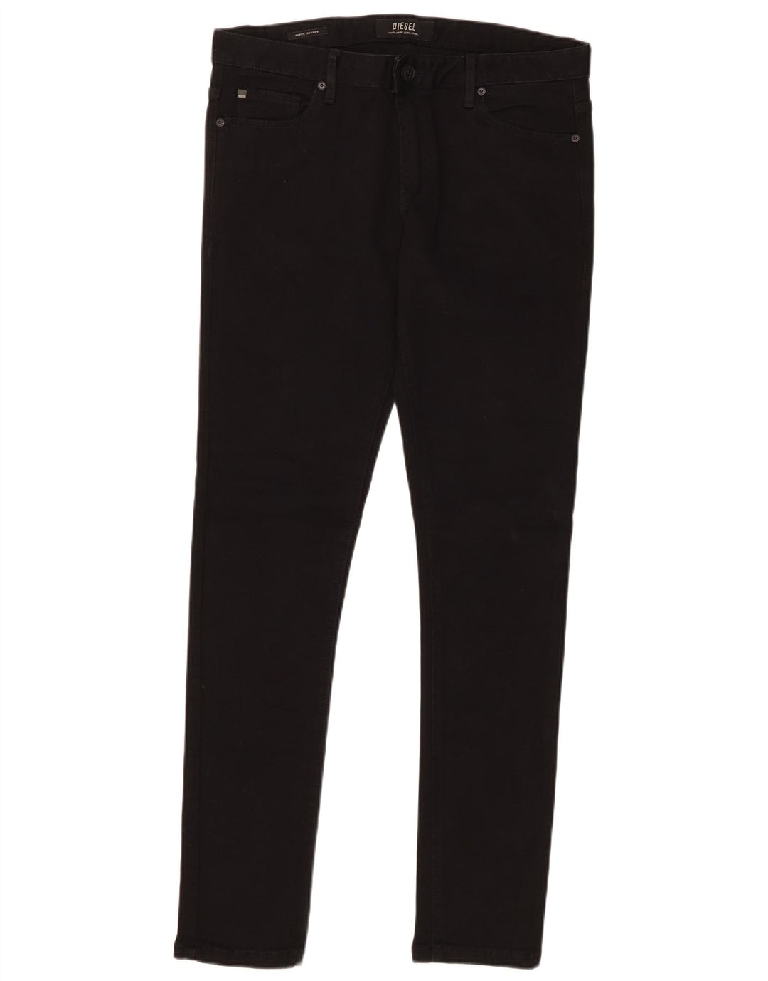 Diesel Herren Slim Jeans W32 L32 Schwarze Baumwolle