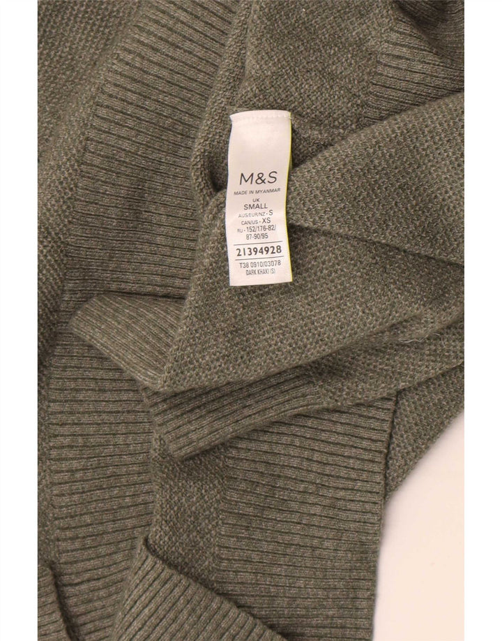 Marks & Spencer Rollkragenpullover für Damen, Gr. 10, Khaki