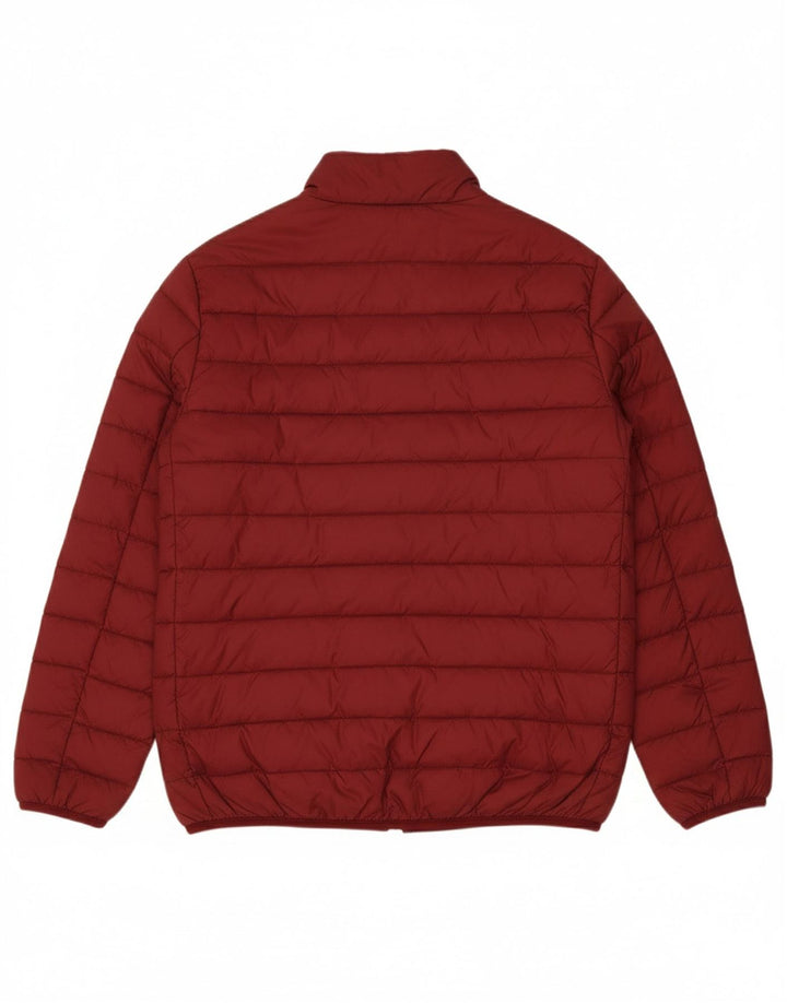 TRUSSARDI Mens Padded Jacket UK 44 2XL Red Nylon