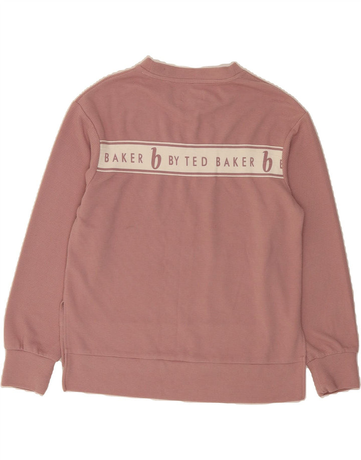 TED BAKER Womens Graphic Full Tracksuit UK 8 Small  Pink Colourblock Vintage Ted Baker and Second-Hand Ted Baker from Messina Hembry 