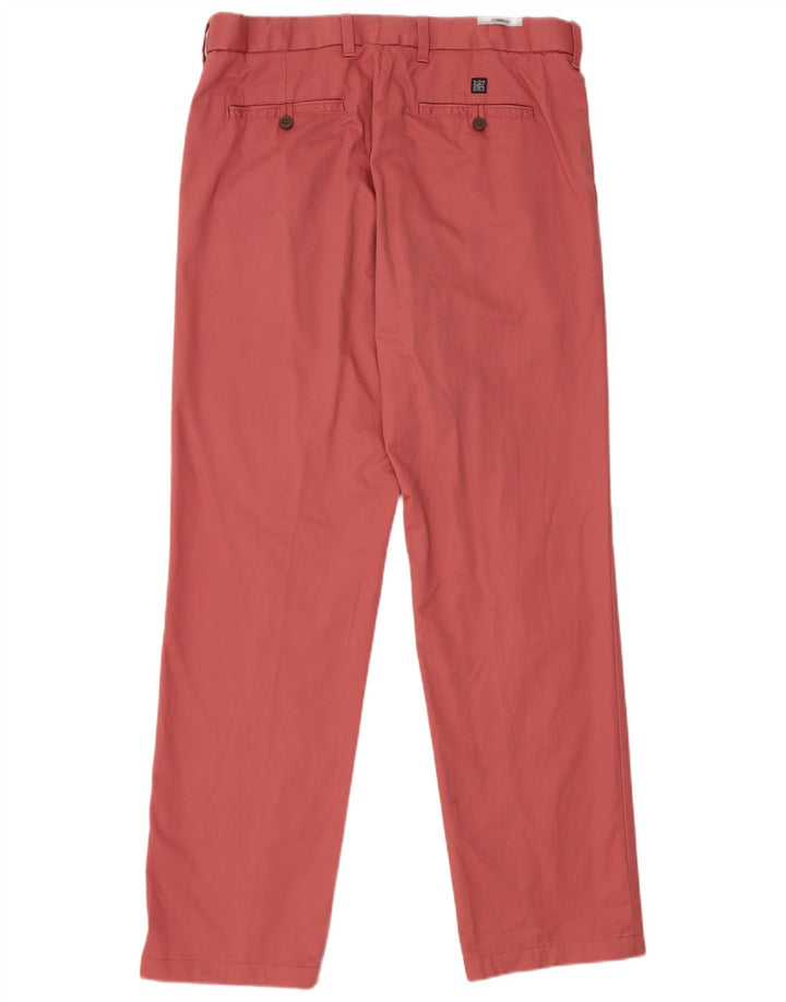Marks & Spencer Herren-Chinohose mit normaler Passform, W34 L31, rote Baumwolle