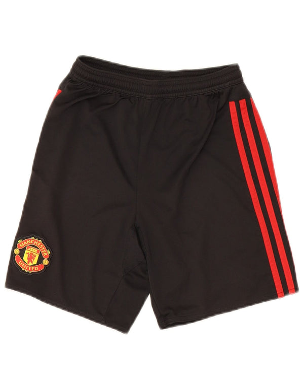 Adidas Jungen Manchester United Sportshorts 11–12 Jahre, schwarzes Polyester