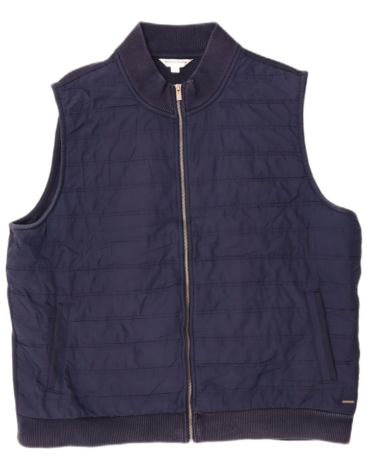 Marks & Spencer Herren Autograph Trainingsanzug Top Jacke 2XL Marineblau