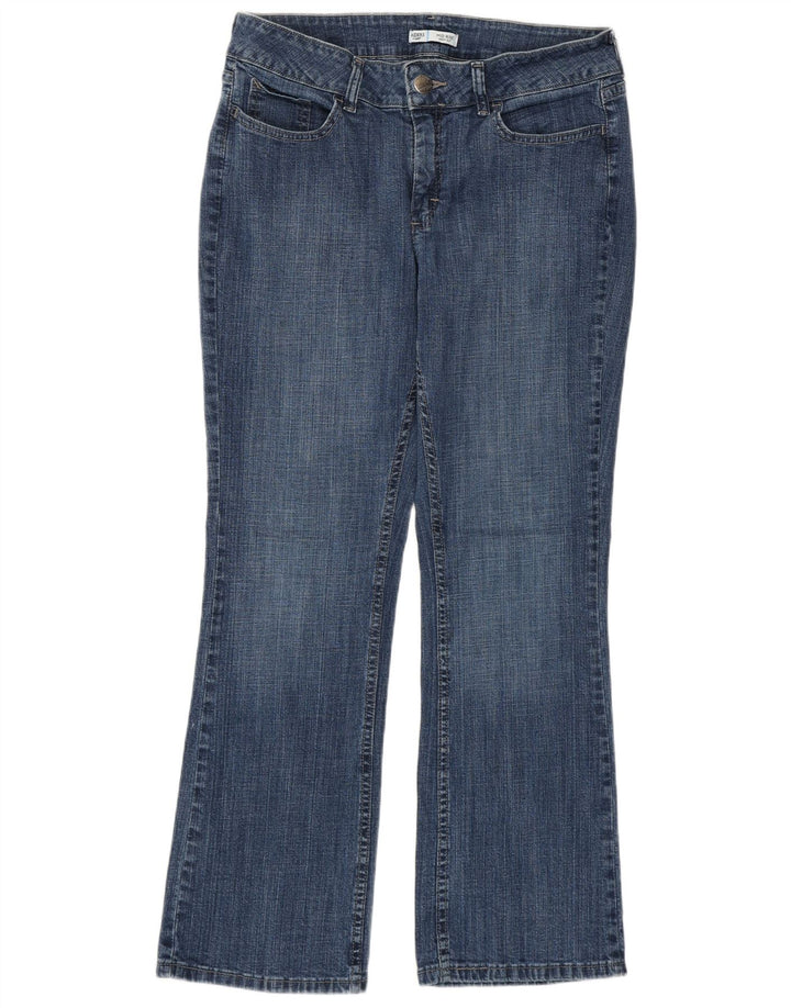 Lee Damen Riders Mid Rise Bootcut Jeans US 12 Large W32 L28 Blau