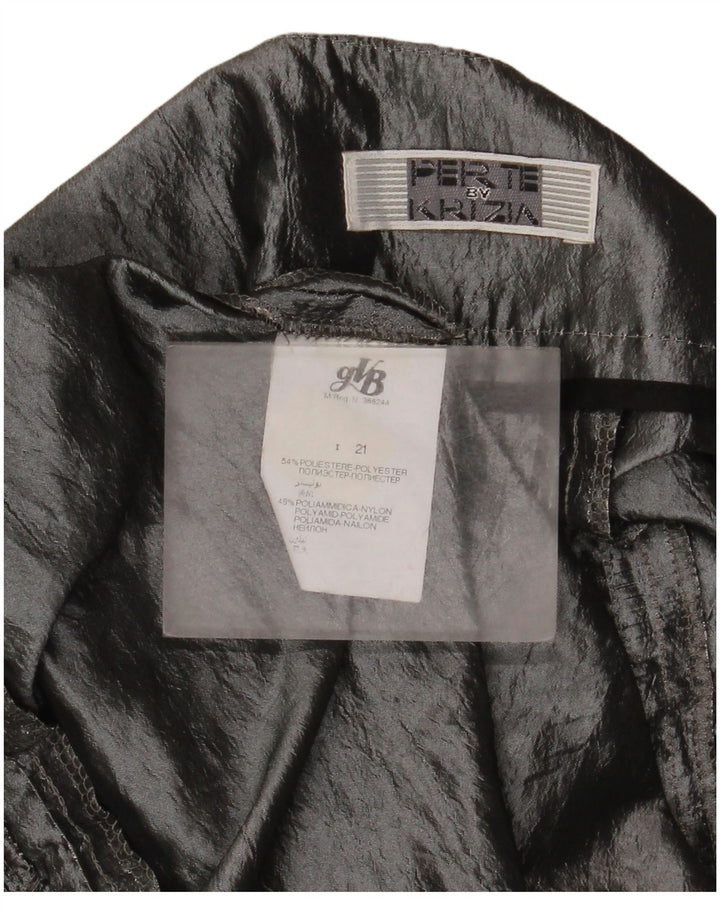 Perte by Krizia Damen A-Linienrock W36 XL Grau Polyester