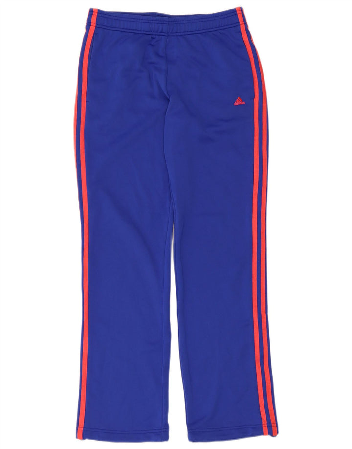 Adidas Damen Climalite Trainingshose UK 8/10 Small Blau Polyester