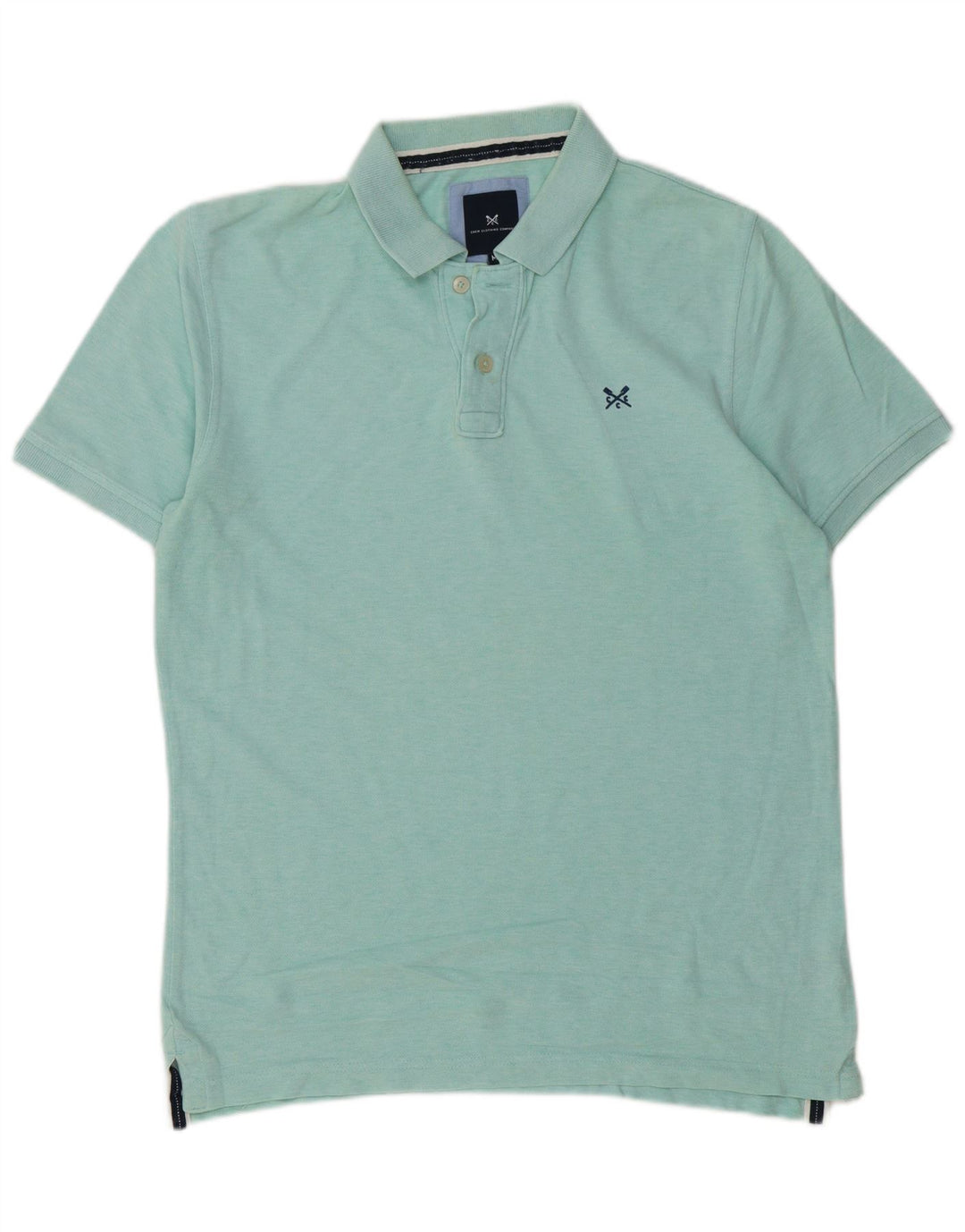 Crew Clothing Herren-Poloshirt aus mittelgrüner Baumwolle