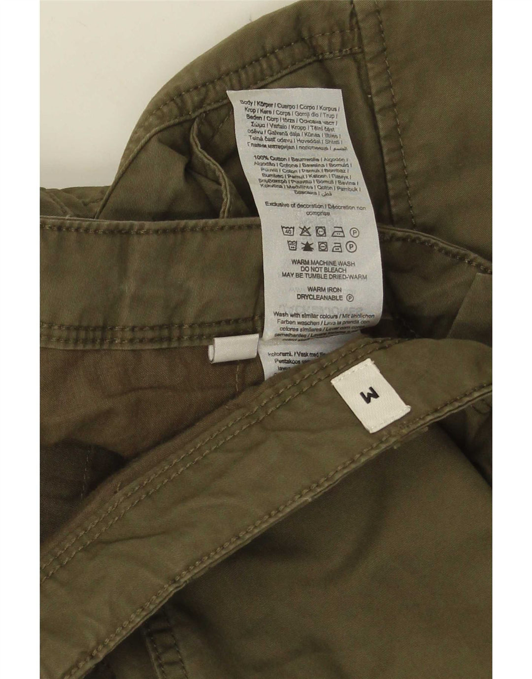 Jack & Jones Herren Cargoshorts Medium W34 Khaki Baumwolle