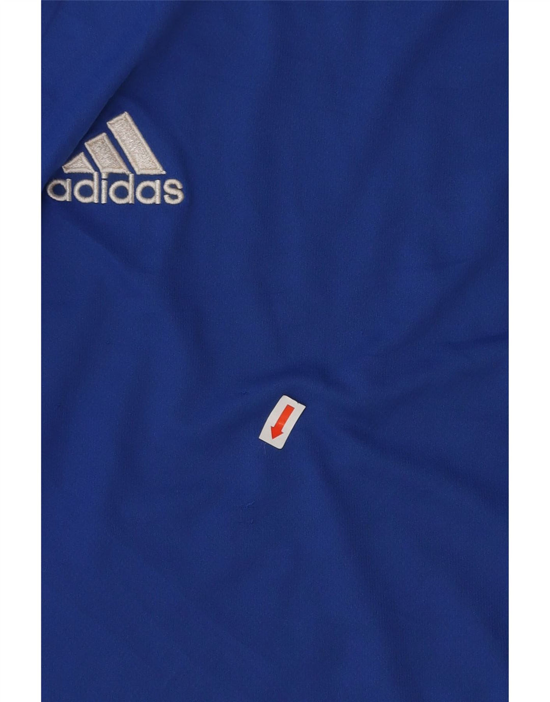 ADIDAS Herren Climalite T-Shirt Top, großes blaues Farbblock-Polyester