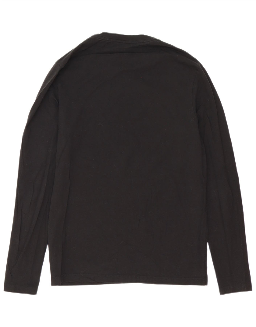 Hugo Boss Herren-Top, langärmelig, klein, schwarze Baumwolle
