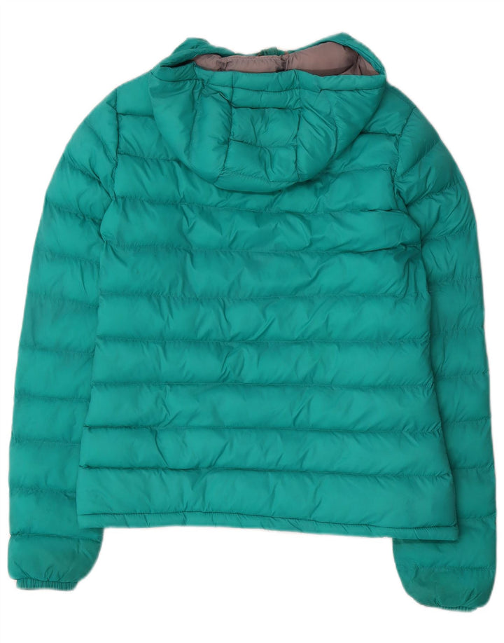 Mountain Warehouse Wattierte Damenjacke mit Kapuze, Größe S, Grün, Farbblock