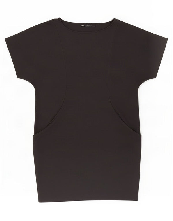 Zara Damen Bubble Kleid UK 16 Large Schwarz
