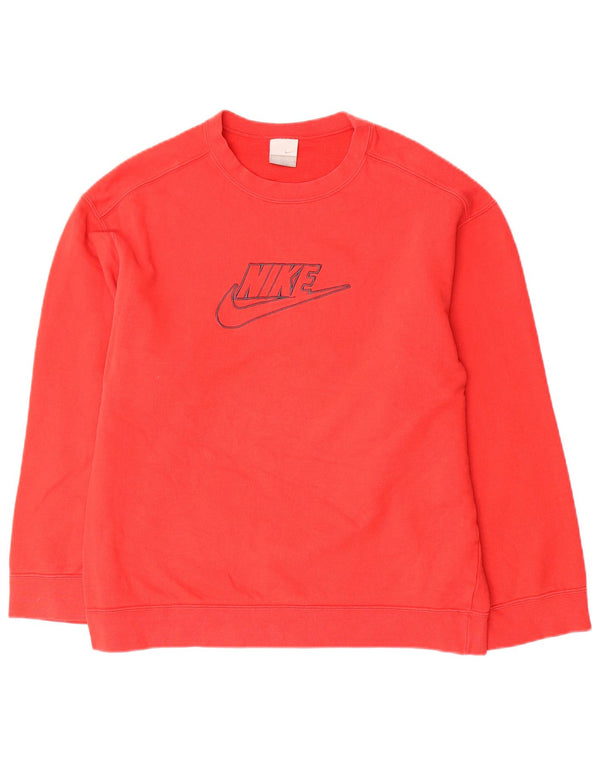 Nike Jungen-Sweatshirt mit Grafik, 13–14 Jahre, XL, rote Baumwolle