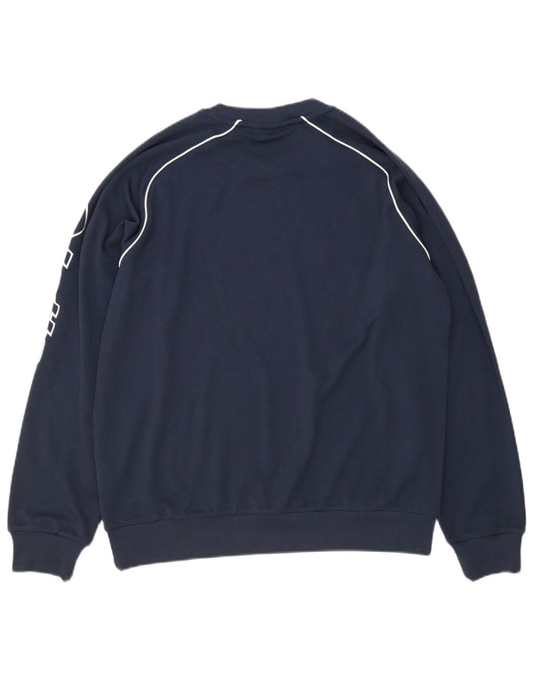 Lotto Herren Foligno Calcio Grafik-Sweatshirt-Pullover, Größe L, Marineblau