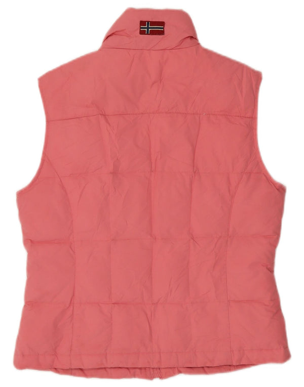Napapijri Damen Wattierte Weste UK 12 Mittelrosa