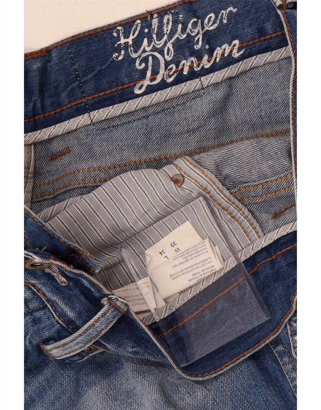 Tommy Hilfiger Herren Ryder Regular Straight Jeans W30 L34 Blaue Baumwolle