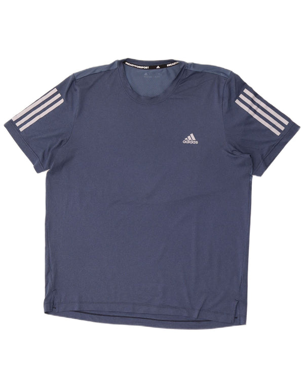 Adidas Herren Aeroready T-Shirt Top Large Blau