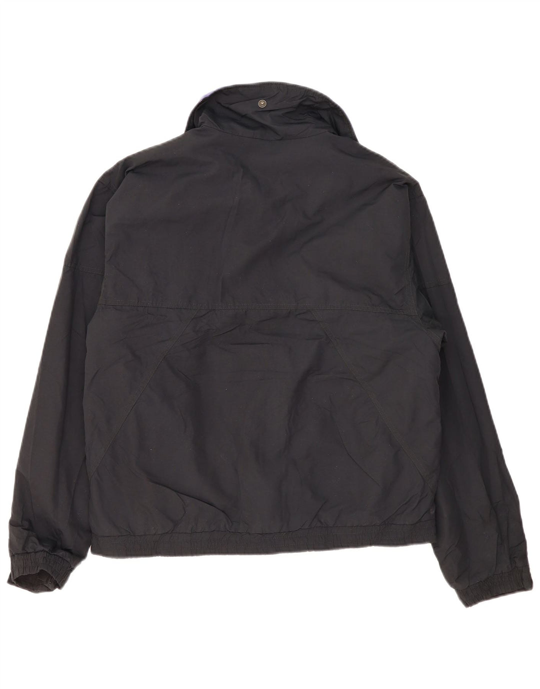 Eddie Bauer Herren Windjacke UK 36 Small Schwarz Nylon