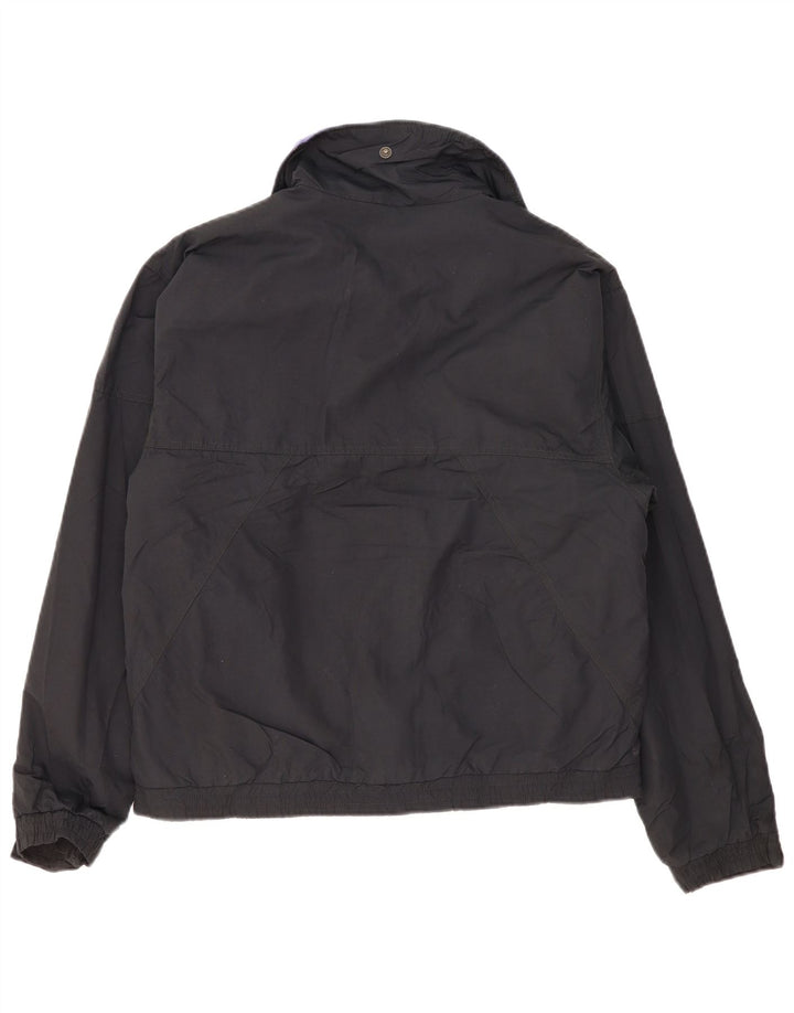 Eddie Bauer Herren Windjacke UK 36 Small Schwarz Nylon