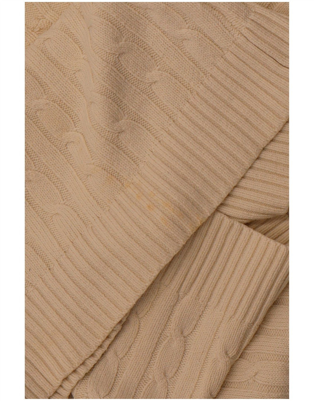 CREW CLOTHING Damen-Pullover mit V-Ausschnitt, UK 18, XL, cremefarbene Baumwolle